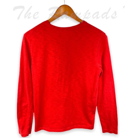 Gap Kids Red Long-sleeve Pattern Logo Shirt Size XXL (14-16) - Picture 2 of 8
